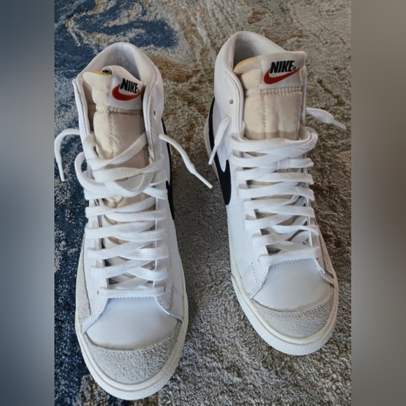 Nike Shoes - NEW Nike Blazer 77's White and Black High-Top Sneakers